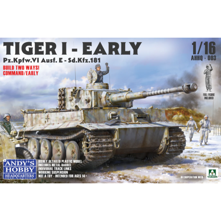 Tanque Andy's Hobby Headquarters 1/16 Tiger I Early Pz.Kpfw.VI Ausf. E