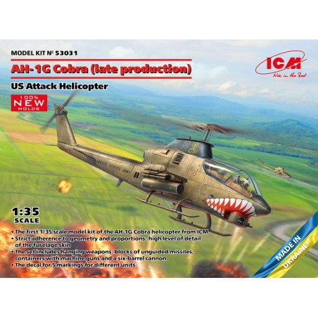 ICM 1/35 AH-1G Cobra (late production) US Attack Helicopter model kit