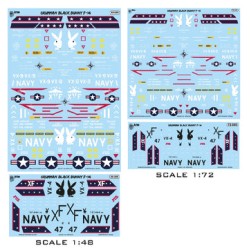 Aztec Models 1/48 Decals Grumman F-14 Tombat "Black Bunny" 2