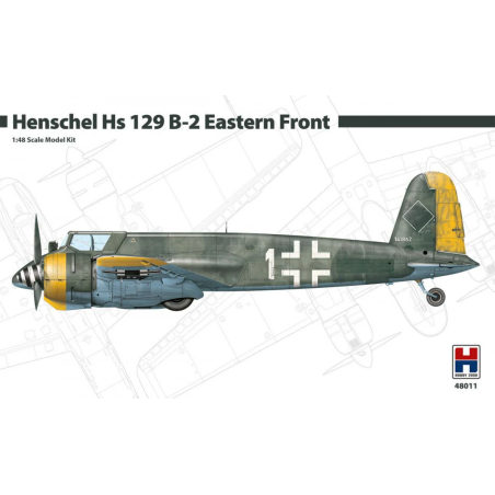 Hobby 2000 1/48 Henschel Hs 129B-2 Eastern Front aircraft model kit