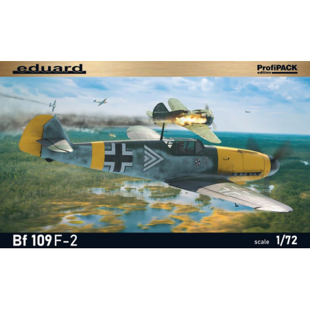 Maqueta de avion Eduard 1/72 Bf 109F-2 Profipack