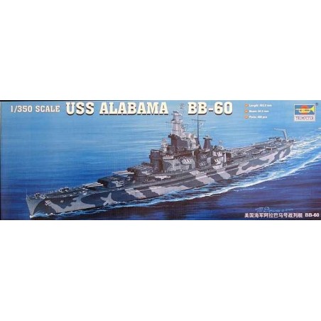 Maqueta de barco Trumpeter 1/350  USS Alabama BB-60