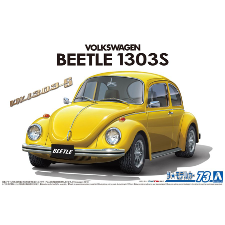 Aoshima 1/24 Volkswagen 13AD Beetle 1303S '73 car model kit