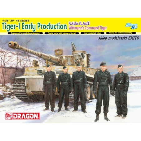 Maqueta de Tanque Dragon 1/35 Pz.Kpfw. VI Ausf. E Sd.Kfz. 181 Tiger I Early Production, Wittmann's Command Tiger