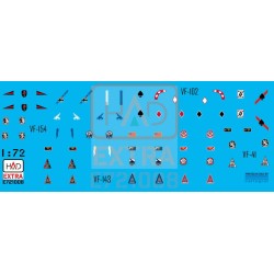 HAD 1/72 F-14A/D helmet and dress sewing marlkings VF-143 VF-213 VF-41 decal sheet 2