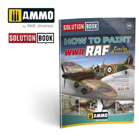 Ammo MIg SOLUTION BOOK 10 - How to Paint WWII RAF Early Aircraft (Multilingual)