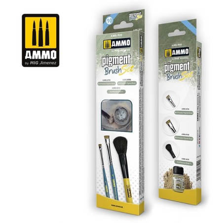 Ammo Mig Pigment Brush Set