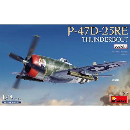 Maqueta de avión Miniart 1/48 P-47D-25RE Thunderbolt Basic Kit