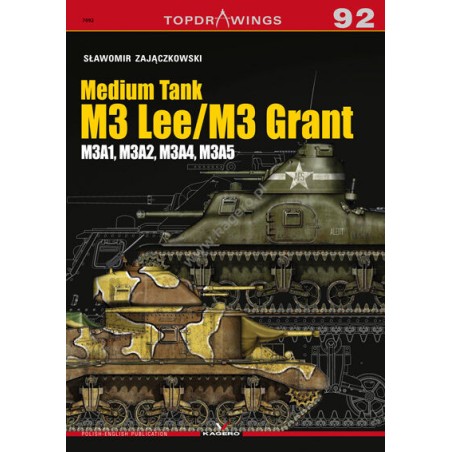 Kagero Topdrawings book 92 Medium Tank M3 Lee / M3 Grant