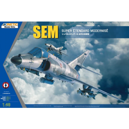 Maqueta de avion Kinetic 1/48 SEM Super Étendard Modernisé