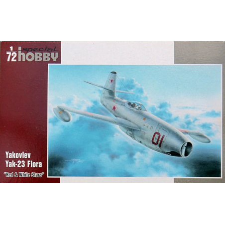 Maqueta de avion Special Hobby 1/72 Yakovlev Yak-23 Flora Red & White Stars