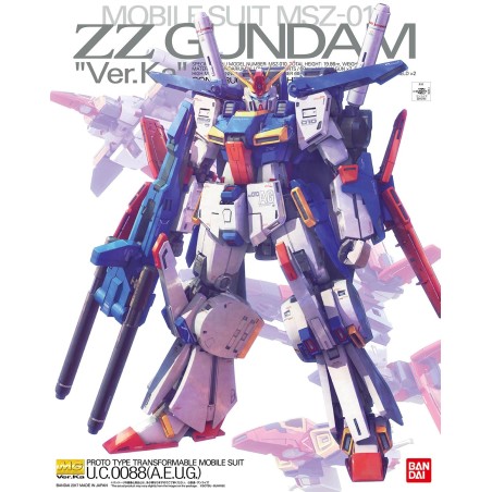 Bandai 1/100 MG ZZ Gundam Ver. Ka Gundam model Kit