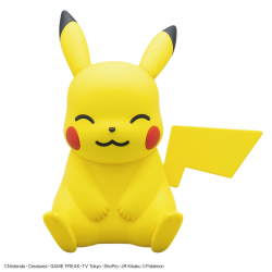 Maqueta Bandai Pokémon Quick!! 16 Pikachu sentado Plastic Model Kit 2