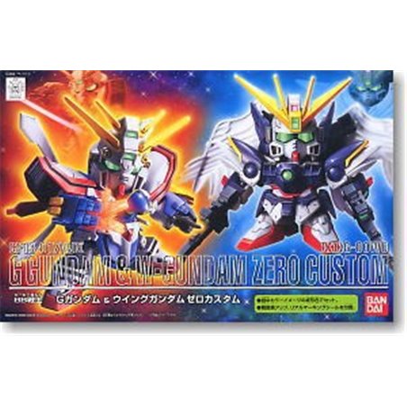 SD God Gundam & Wing Gundam Zero Custom