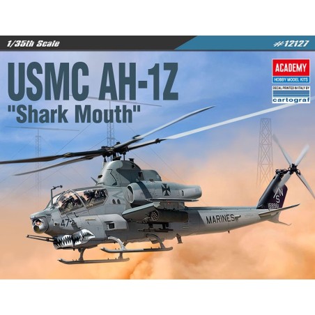 Academy 1/35 USMC AH-1Z "Shark Mouth" helicopter model kit