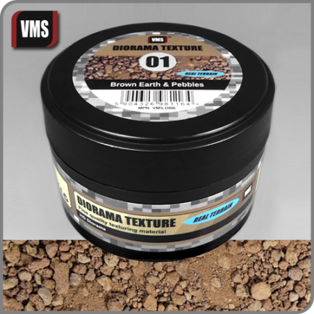VMS Diorama Texture No. 1 Brown Earth & Pebbles 100 ml