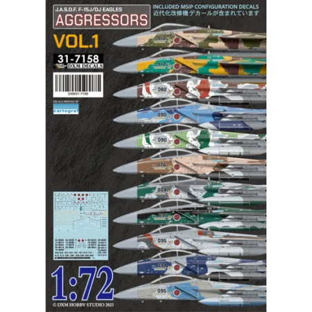 DXM decals 1/72 F-15J/DJ JASDF Aggressors Vol.1