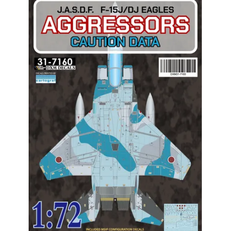 DXM Calca 1/72 F-15J/DJ JASDF Aggressors caution data