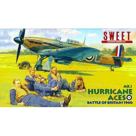 Maqueta de avion Sweet 1/144 Hurricane Mk. I Aces