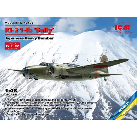 ICM 1/48 Ki-21-Ib Sally Japanese Heavy Bomber aircraft model kit