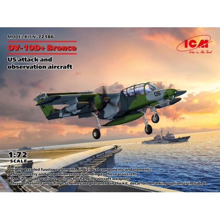 ICM 1/72 OV-10D+ Bronco (US Attack and Observation Aircraft) Aircraft Model Kit