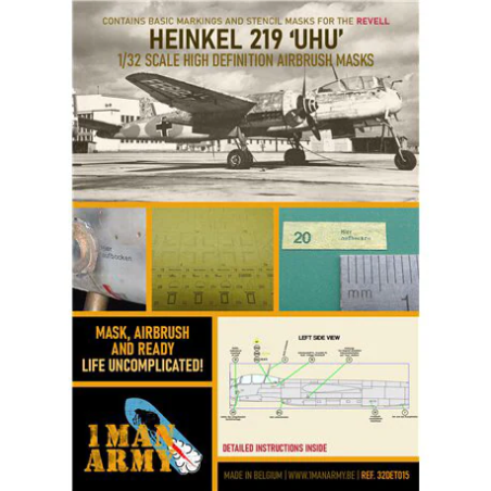 1 Man Army 1/32 MASK for Heinkel He219 UHU