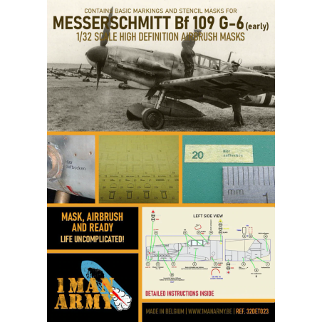 1 Man Army 1/32 MASK for Messerschmitt Bf 109G-6 (early)