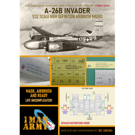 1 Man Army 1/32 MASK for Douglas A-26B Invader