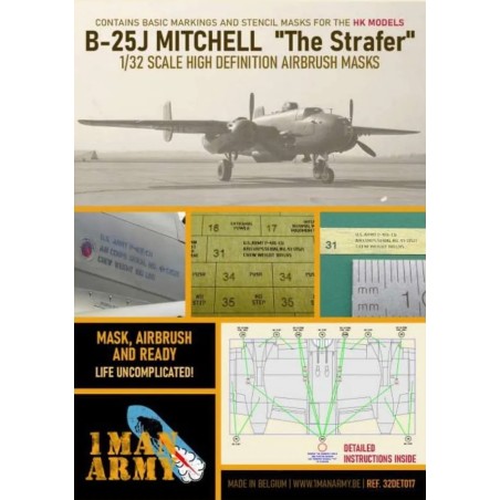 1 Man Army Mascara 1/32  North-American B-25J Mitchell 'THE STRAFER'