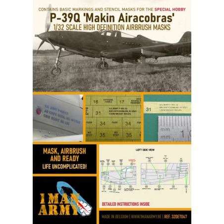 1 Man Army 1/32 MASK for P-39Q "Makin Airacobras"