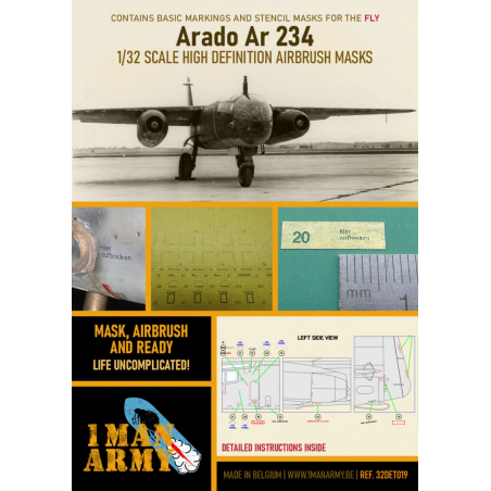 1 Man Army 1/32 MASK for  Arado Ar-234B-2