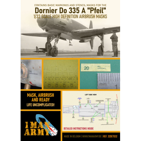 1 Man Army 1/32 MASK for Dornier Do-335A 'Pfeil'