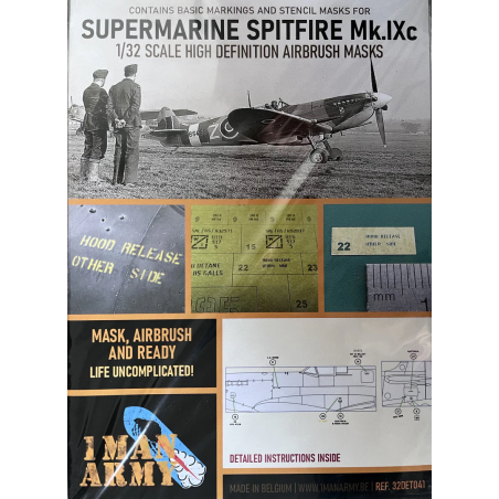 1 Man Army 1/32 MASK for Supermarine Spitfire Mk.IXc