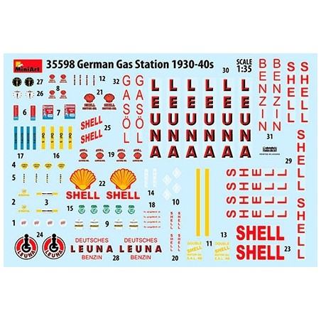 Miniart 1/35 German Gas Station 1930-40s