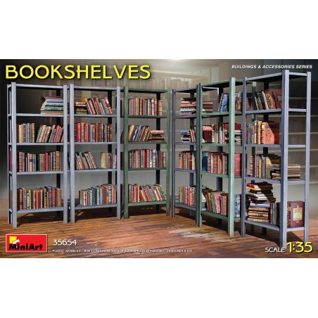Maqueta Miniart 1/35 Bookshelves (libreria)