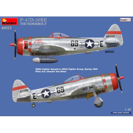 Maqueta de avión Miniart 1/48 P-47D-30Re Thunderbolt Basic Kit
