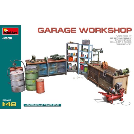 Maqueta Miniart 1/48 Garage Workshop