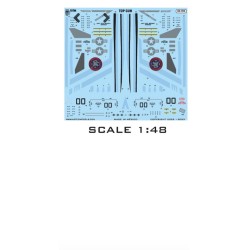 Aztec Models Decals 1/48  F-18 Hornet "Top Gun". F-18 from the 2022 motion picture "Top Gun: Maverick" 2