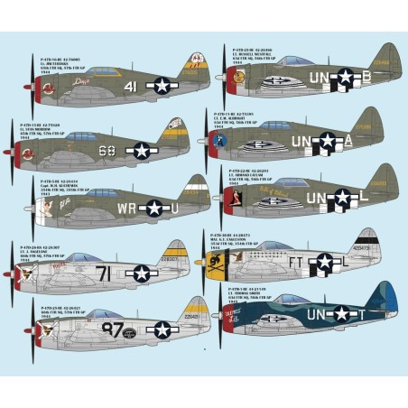 Calcas Furball  1/48 Colors and Markings of Republic P-47D and P-47Ms Thunderbolts Part 1