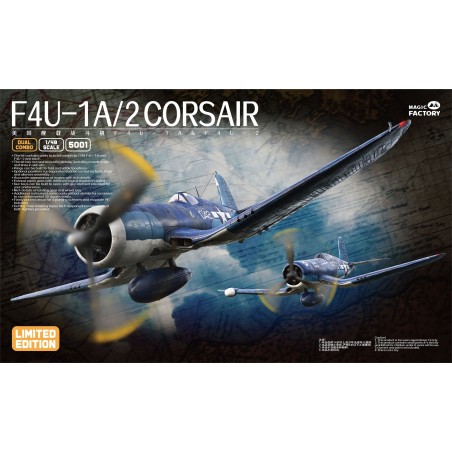 Maqueta de avión Magic Factory 1/48 F4U-1A/2 Corsair (Dual Combo, Limited Edition)