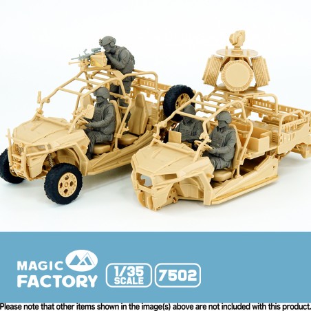 Figuras en resina Magic factory 1/35 USSOCOM MRZR D4 Crew Set (4 resin figures/set)