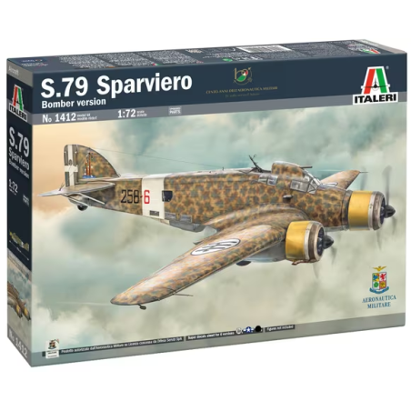 Maqueta de avión Italeri  1/72 S.79 Sparviero Bomber version