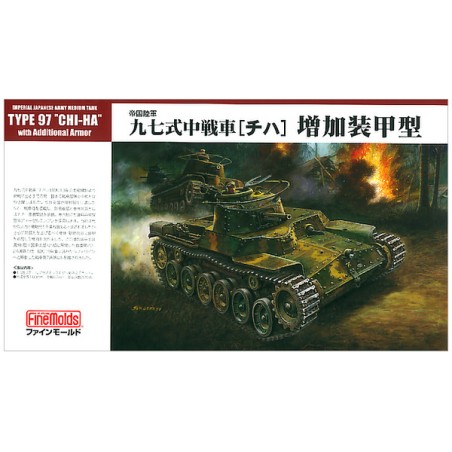 Finemolds 1/35 Type 97 Chi-Ha Medium Tank Additional Armored Type model kit
