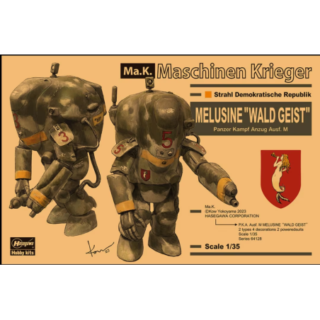 Maqueta Ma.k Hasegawa 1/35 P.K.A. Ausf. M Melusine Waldgeist (set de 2)