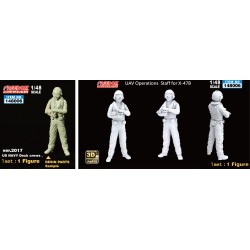Figura Freedom models 1/48 X-47B UAV Operations Staff ver. 2017-US NAVY Deck Crew Figures 2