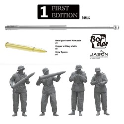 Border Model 1/35 Sd.Kfz. 164 Nashorn Early/Command w/4 figures model kit 2