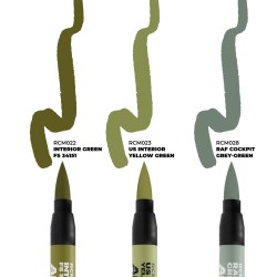 Ak Interactive WWII ALLIED AIRCRAFT COCKPIT COLORS – RC MARKERS SET 2