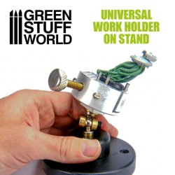 Mordaza universal de mesa para modelismo Green Stuff World con cabeza 360° y pines de sujeción