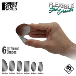 Rasquetas de Acero Flexibles Green Stuff World para modelismo 2
