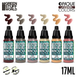 Green World Stuff Opaque Paint Set - Flesh Colours 2